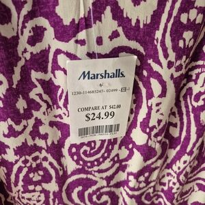 Marshalls Purple & White Printed Dress